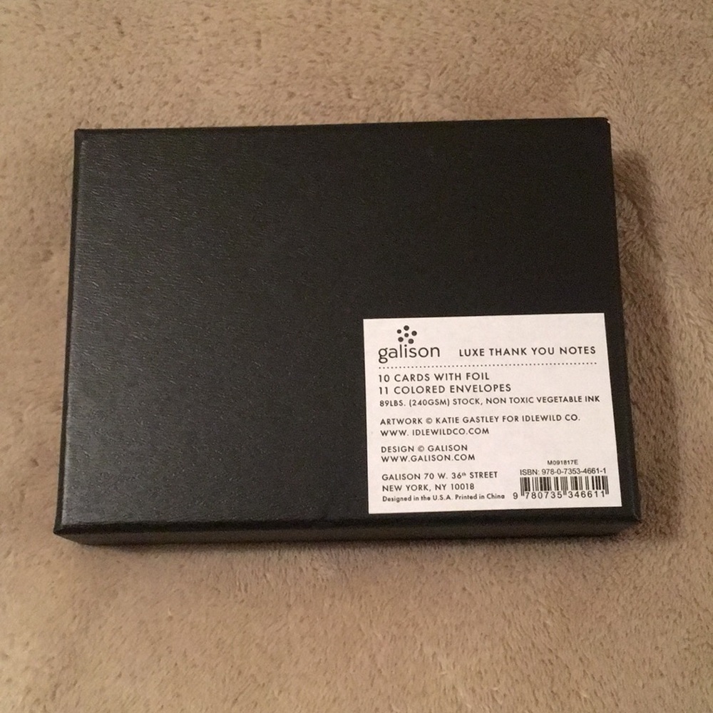 Bold Color Luxe Thank You Boxed Notes NWT set 10 - Picture 4 of 5